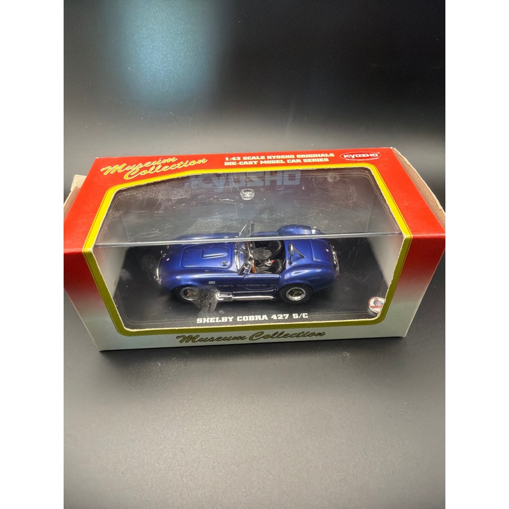 Kyosho Museum Collection Shelby Cobra 427 S/C Blue 1:43 Die-Cast Model 03011B